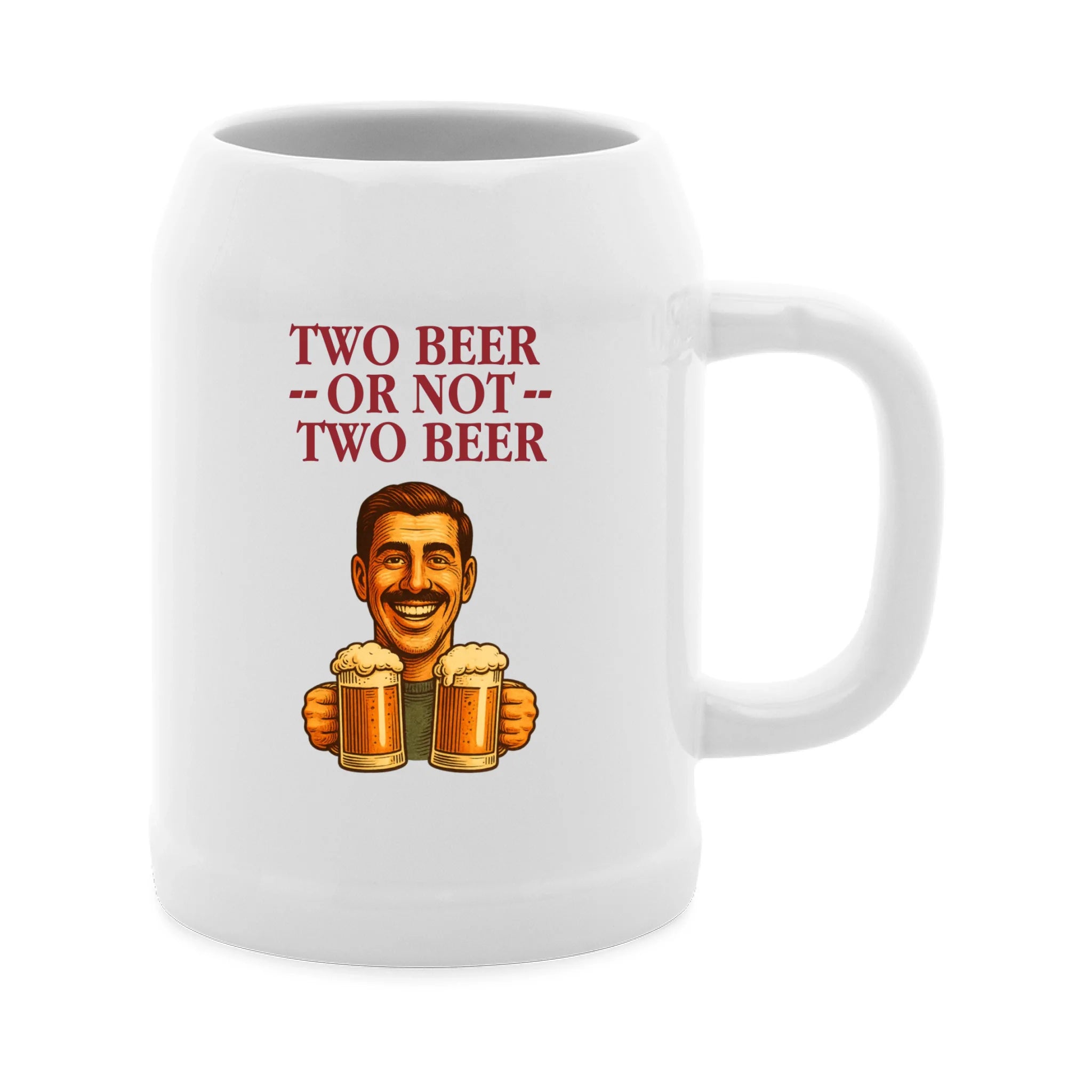 Two Beer Or Not Two Beer - <tc>Beer mug</tc> <tc>custom made</tc>